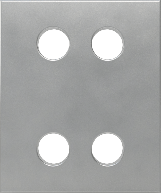 Panel Asma Braketi, 1" Maksimum Kalınlık için, 304 Paslanmaz Çelik, 1-1/4" x 1-1/2"
