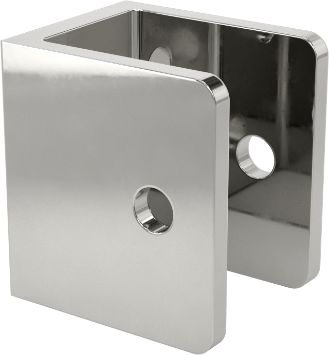 Panel Asma Braketi, 7/8" maksimum kalınlık için, Krom Kaplı Çinko, 1-1/8" x 1-1/2"