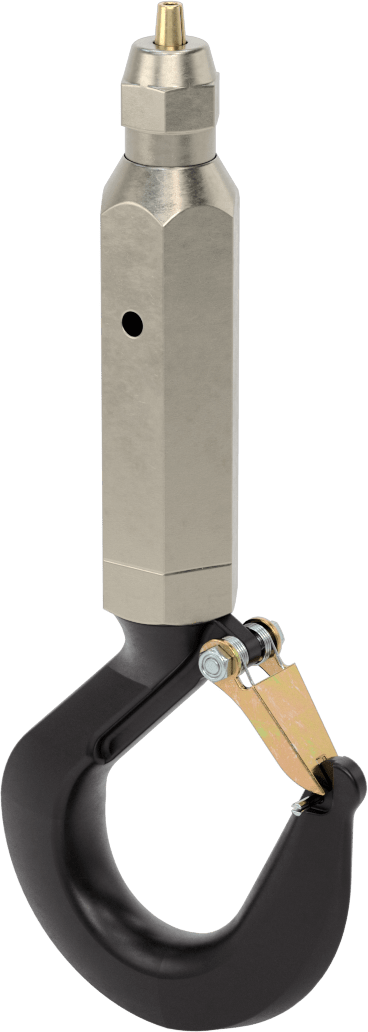 Döner Kancalı Uçlu Tıpa Kilitli Tel Halat Bağlantı Parçası, Kaldırma için, Çinko Kaplı Çelik, 1/4" Halat Çapı için