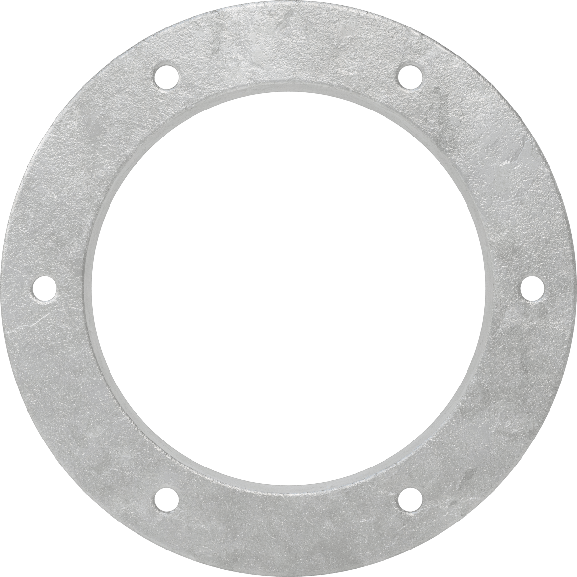 Galvanizli Çelik Kanal Flanşı, Montaj Delikleri ile, Kanal Boyutu 6, 6-1/8" Dişi İç Çap