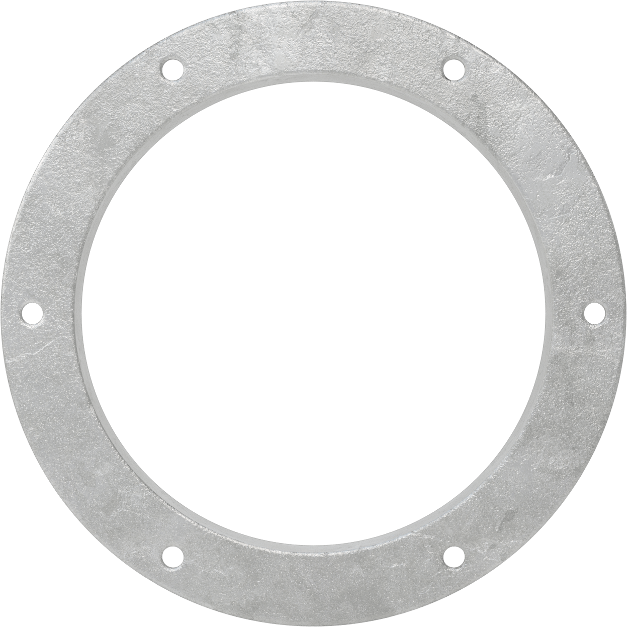 Galvanizli Çelik Kanal Flanşı, Montaj Delikleri ile, Kanal Boyutu 8, 8-1/8" Dişi İç Çap