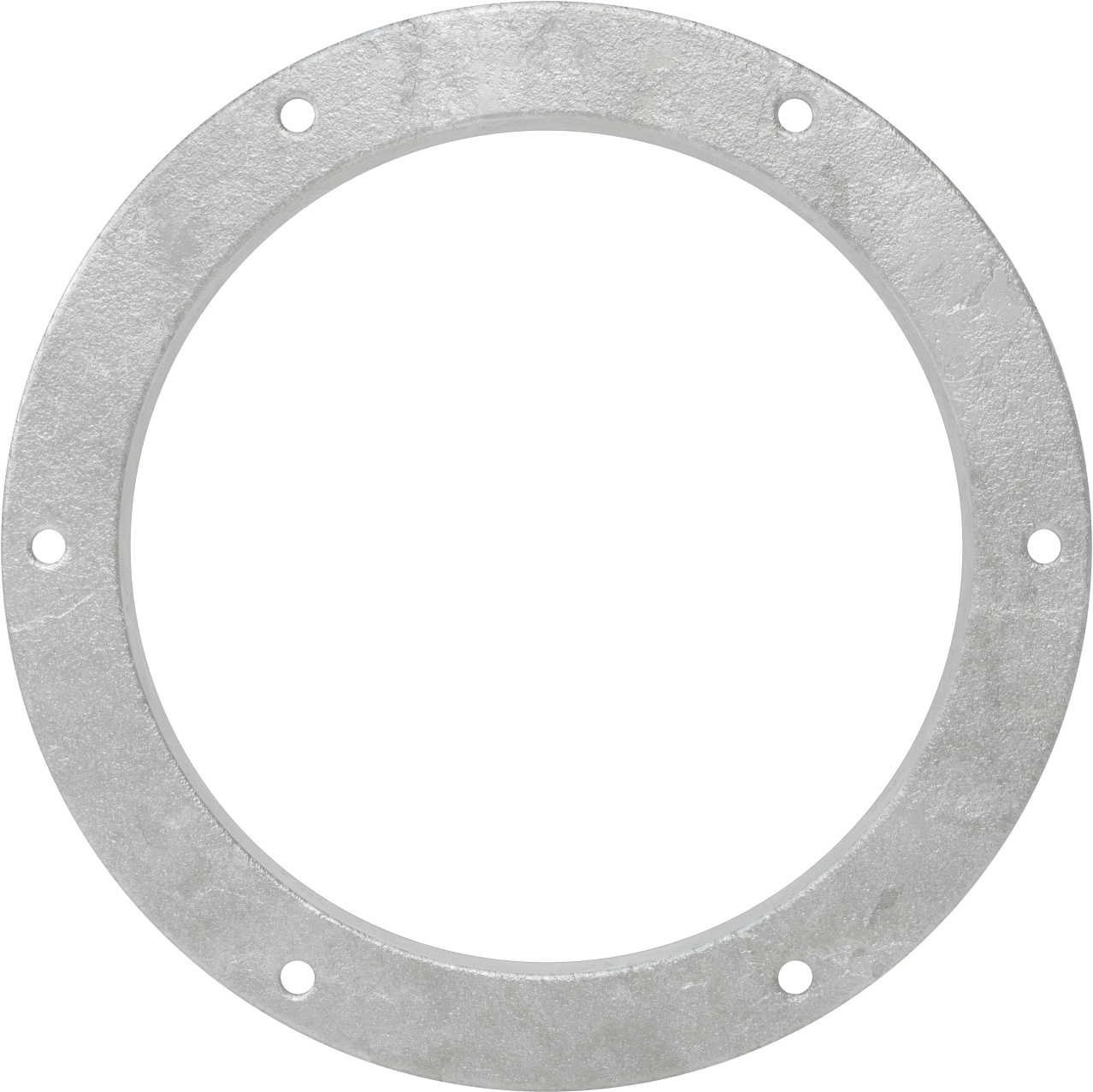 Galvanizli Çelik Kanal Flanşı, Montaj Delikleri ile, Kanal Boyutu 9, 9-1/8" Dişi İç Çap
