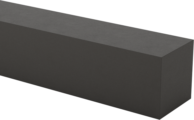 İletken Grafit Çubuk, 1/2“ Kalınlık x 1/2” Genişlik, 3" Uzunluk
