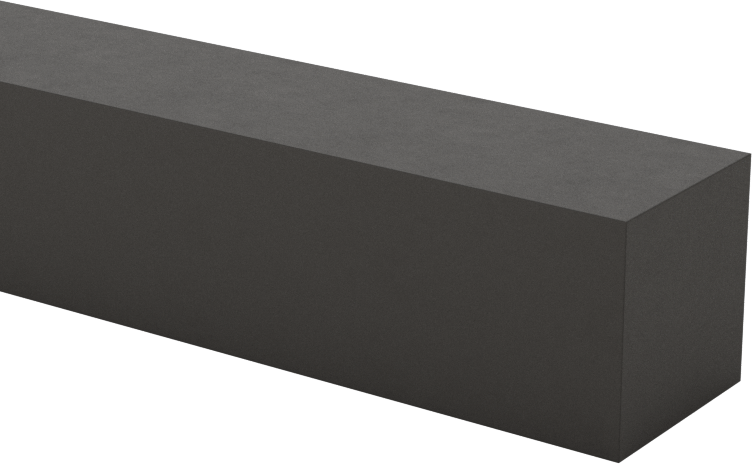 İletken Grafit Çubuk, 1/2“ Kalınlık x 1/2” Genişlik, 6 inç Uzunluk