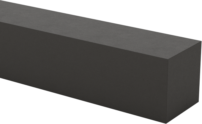 İletken Grafit Çubuk, 1/4“ Kalınlık x 1/4” Genişlik, 12" Uzunluk