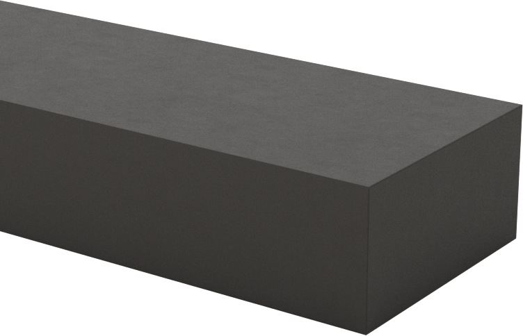 İletken Grafit Çubuk, 1/2“ Kalınlık x 1” Genişlik, 12" Uzunluk