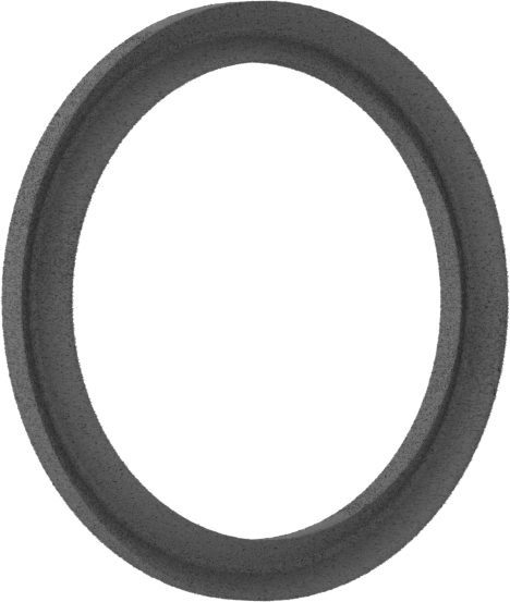 Deri İstiflenebilir V-Halka Conta, Yüksek Basınç, 3/4" ID x 1-1/4" OD