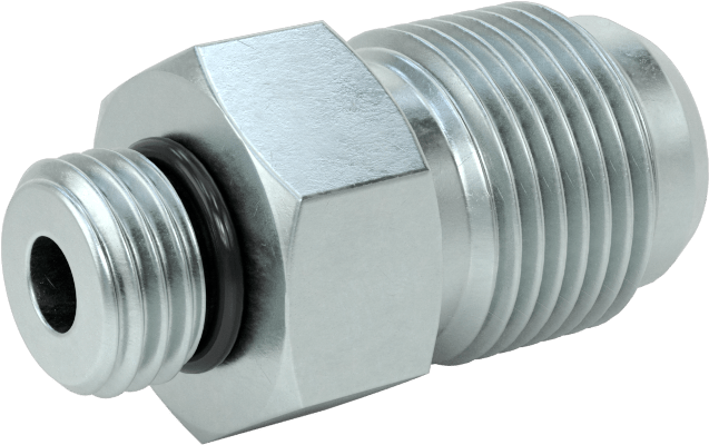 Çelik Boru için 30 Derece Genişletilmiş Bağlantı Parçası, Erkek Adaptör, 3/8“ Dış Çaplı Boru x 7/16”-20 Boru için