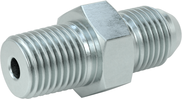 Çelik Boru için 30 Derece Genişletilmiş Bağlantı Parçası, Erkek Adaptör, 3/8" Boru Dış Çapı x 1/4 BSPT Boru için