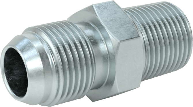 Çelik Boru için 30 Derece Genişletilmiş Bağlantı Parçası, Erkek Adaptör, 1/2" Boru Dış Çapı x 3/8 BSPT Boru için