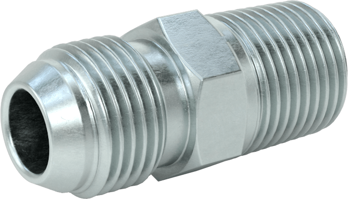 Çelik Boru için 30 Derece Genişletilmiş Bağlantı Parçası, Erkek Adaptör, 5/8" Boru Dış Çapı x 1/2 BSPT Erkek