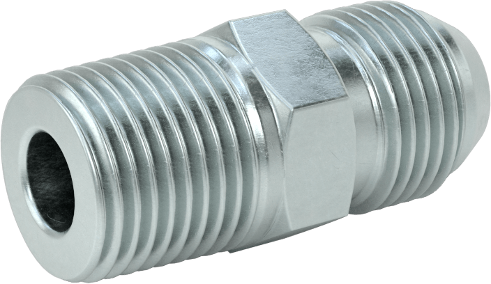 Çelik Boru için 30 Derece Genişletilmiş Bağlantı Parçası, Erkek Adaptör, 5/8" Boru Dış Çapı x 1/2 BSPT Erkek