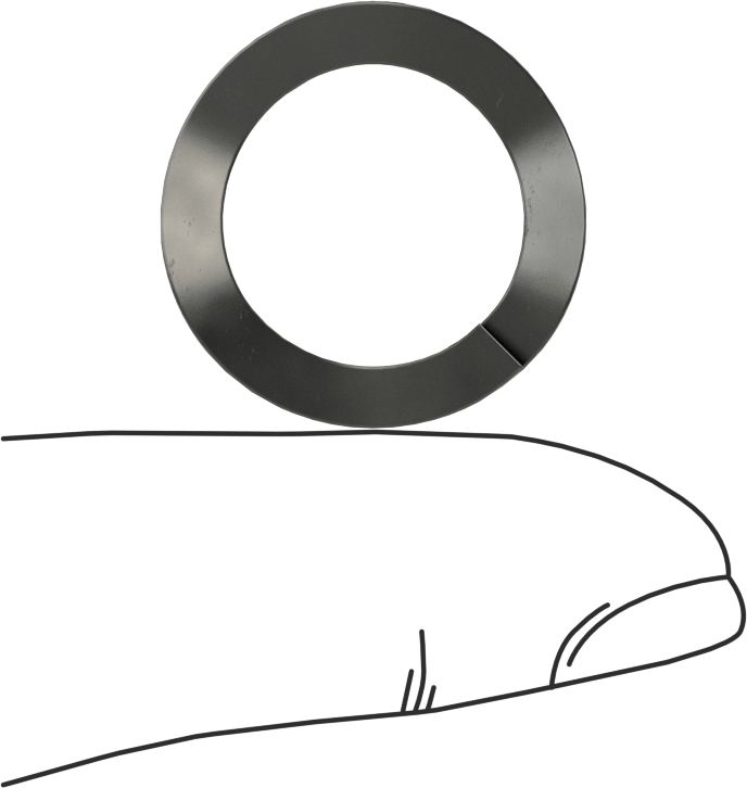 Bölünmüş Dalgalı Disk Yay, 0.620" ID, 0.875" OD