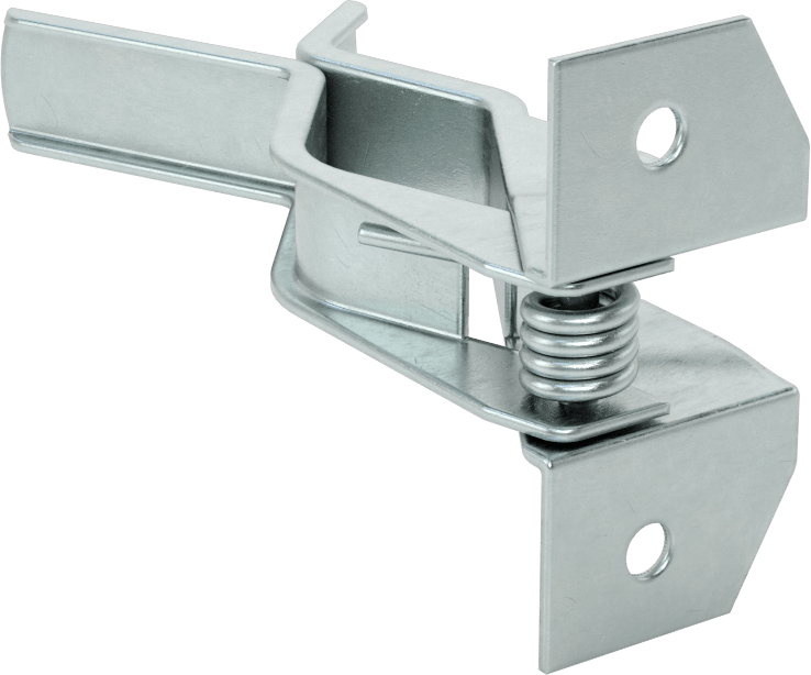 Çinko Kaplı Çelik Yaylı Klipsli Alet Tutucu, 9/16“ ila 1-1/2” Parça Çapı için