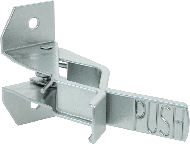 Çinko Kaplı Çelik Yaylı Klipsli Alet Tutucu, 9/16“ ila 1-1/2” Parça Çapı için