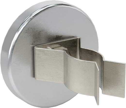 Manyetik Montajlı Alet Tutucu, Yaylı Klips, 3/8“ ila 1/2” Ürün Çapı, Paslanmaz Çelik