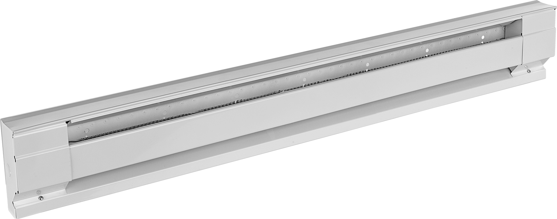 Küçük Alan Elektrikli Süpürgelik Isıtıcısı, Yüzeye Montaj, 208V AC/240V AC, 3400 Btu/hr., Beyaz