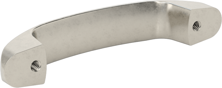 Dişli Delikli Montajlı Oval Çekme Kolu, Mat 304 Paslanmaz Çelik, 2-3/4" Merkezden Merkeze Genişlik