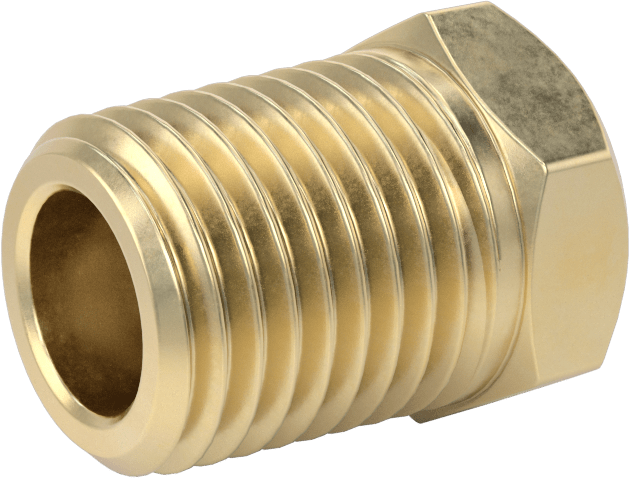 Orta Basınçlı Pirinç Dişli Boru Bağlantı Elemanı, Redüksiyon Adaptörü, 1/8 BSPP Dişi x 1/4 NPT Erkek