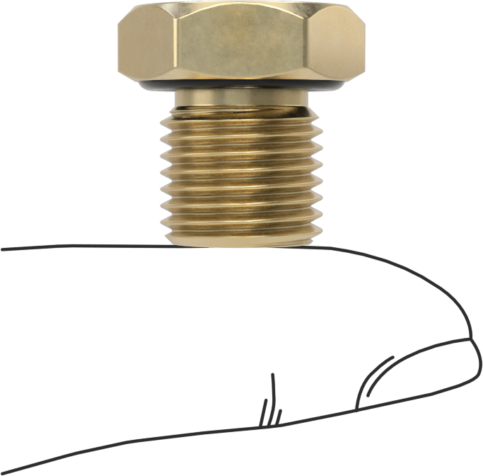 Orta Basınçlı Pirinç Dişli Boru Bağlantı Elemanı, Redüksiyon Adaptörü, 1/16 NPT Dişi x 1/4 BSPP Erkek