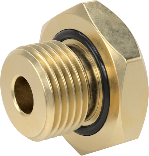 Orta Basınçlı Pirinç Dişli Boru Bağlantı Elemanı, Redüksiyon Adaptörü, 1/8 NPT Dişi x 1/2 BSPP Erkek