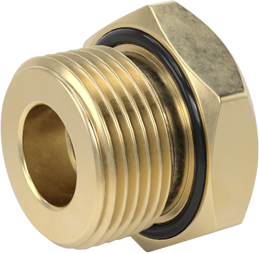 Orta Basınçlı Pirinç Dişli Boru Bağlantı Elemanı, Redüksiyon Adaptörü, 3/8 NPT Dişi x 3/4 BSPP Erkek