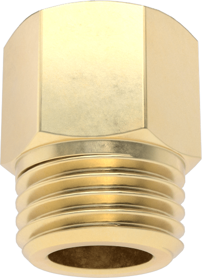 Orta Basınçlı Pirinç Dişli Boru Bağlantı Elemanı, Redüksiyon Adaptörü, 1/8 BSPT Dişi x 1/4 NPT Erkek