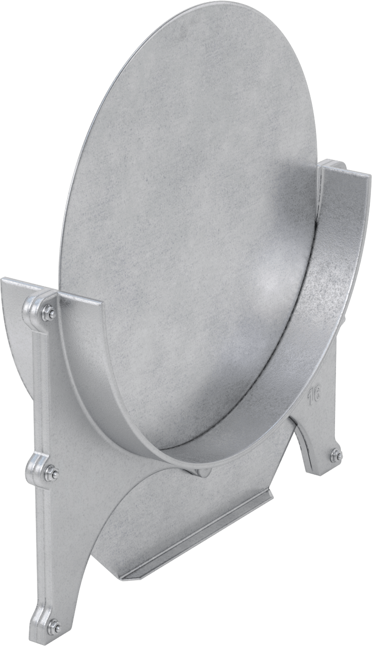 Galvanizli Çelik Kayanlı Kolay Kurulumlu Patlama Kapısı, Kanal Boyutu 16, 18-5/8“ Genişlik x 27” Toplam Yükseklik