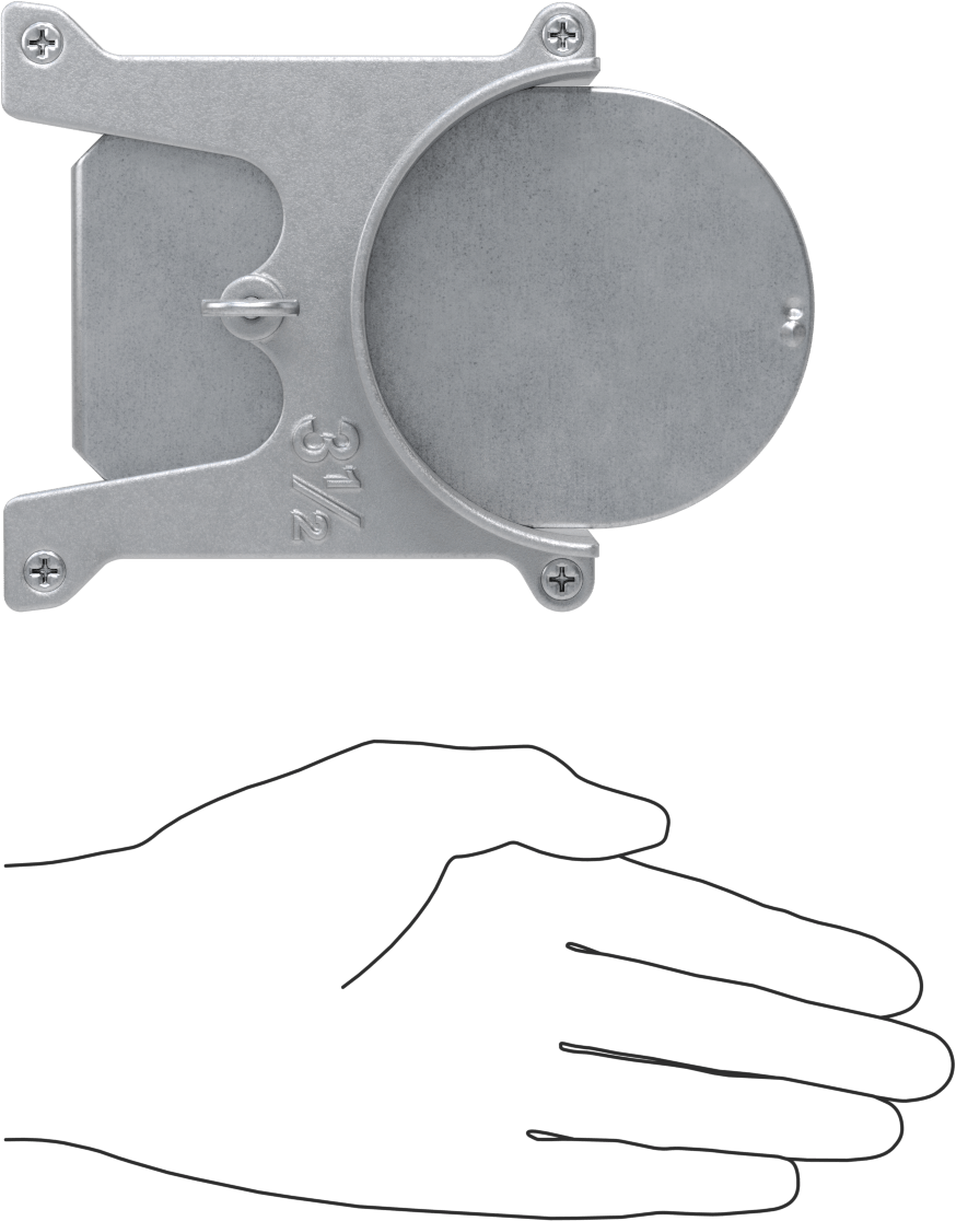 Galvanizli Çelik Kayanlı Kolay Kurulumlu Patlama Kapısı, Kanal Boyutu 3-1/2, 4-5/8“ Genişlik x 7” Toplam Yükseklik