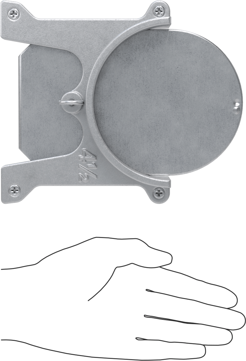 Galvanizli Çelik Kayanlı Kolay Kurulumlu Patlama Kapısı, Kanal Boyutu 4-1/2, 6“ Genişlik x 8” Toplam Yükseklik