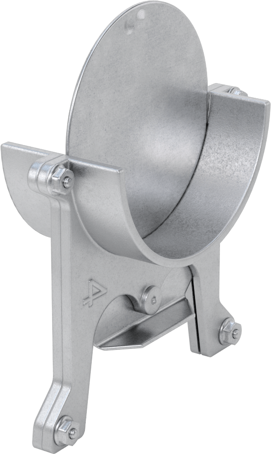 Galvanizli Çelik Kayanlı Kolay Kurulumlu Patlama Kapısı, Kanal Boyutu 4, 5-5/8“ Genişlik x 7-1/8” Yükseklik x 2-3/8" Derinlik Toplam