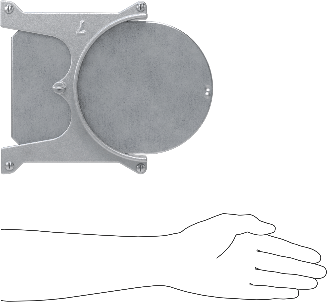 Galvanizli Çelik Kayanlı Kolay Kurulumlu Patlama Kapısı, Kanal Boyutu 7, 8-1/2“ Genişlik x 12-1/8” Yükseklik x 2-1/2" Derinlik Toplam