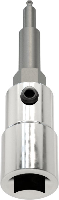 Bilyalı Uçlu Altıgen Uç Soketi, 1/4" Kare Tahrik, 1,5 mm Tahrik Boyutu