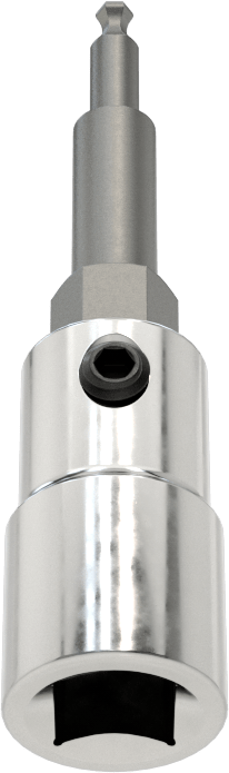 Bilyalı Uçlu Altıgen Uç Soketi, 1/4" Kare Tahrik, 2 mm Tahrik Boyutu