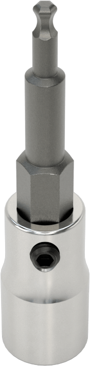 Bilyalı Uçlu Altıgen Uç Soketi, 1/4" Kare Tahrik, 2,5 mm Tahrik Boyutu