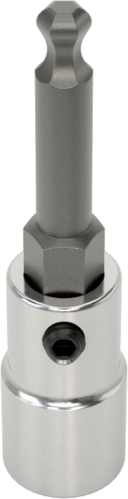 Bilyalı Uçlu Altıgen Uç Soketi, 1/4" Kare Tahrik, 4 mm Tahrik Boyutu