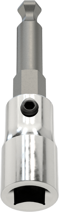 Bilyalı Uçlu Altıgen Uç Soketi, 1/4" Kare Tahrik, 5 mm Tahrik Boyutu