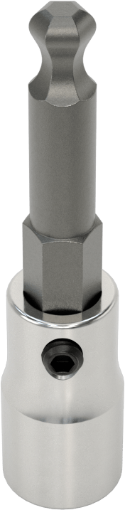 Bilyalı Uçlu Altıgen Uç Soketi, 1/4" Kare Tahrik, 5 mm Tahrik Boyutu