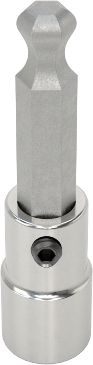 Bilyalı Uçlu Altıgen Uç Soketi, 1/4" Kare Tahrik, 6 mm Tahrik Boyutu
