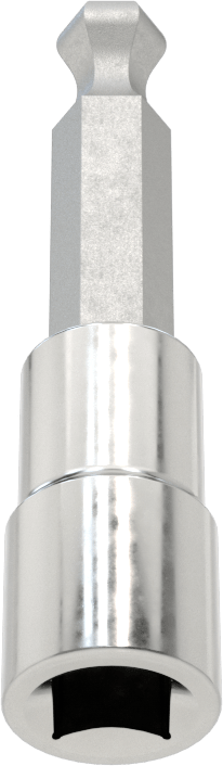 Bilyalı Uçlu Altıgen Uç Soketi, 1/4" Kare Tahrik, 6 mm Tahrik Boyutu