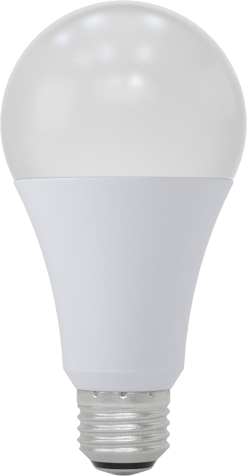 Vidalı Orta Boy Tabanlı Ampul, Standart, 50/100/150 Watt Eşdeğer Akkor, 2700K, LED