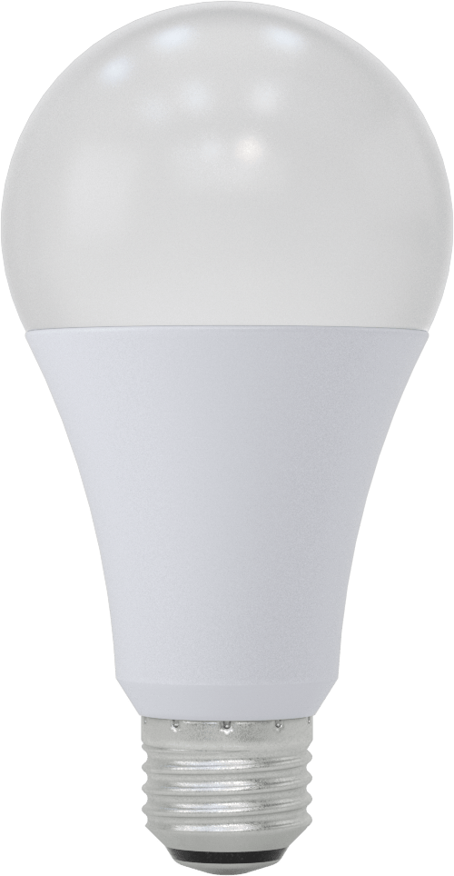 Vidalı Orta Boy Tabanlı Ampul, Standart, 50/100/150 Watt Eşdeğer Akkor, 2700K, LED