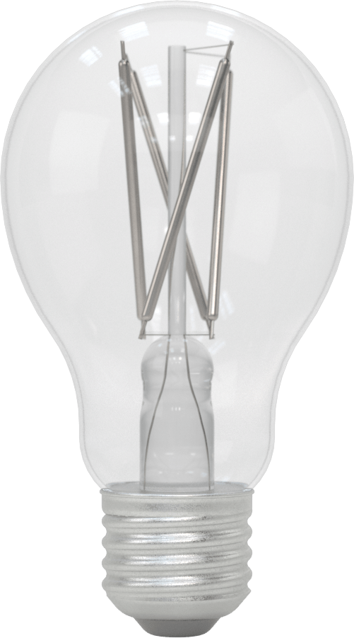 Vidalı Orta Boy Tabanlı Ampul, 60W Eşdeğer Akkor, 2700K, LED, Kısılabilir, Şeffaf