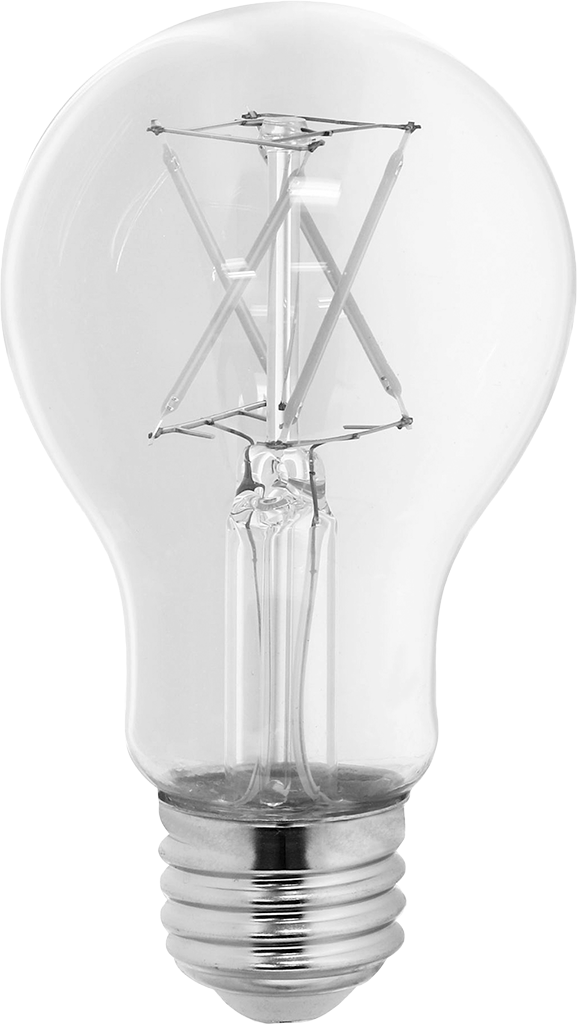 Vidalı Orta Boy Tabanlı Ampul, 40W Eşdeğer Akkor, 2700K, LED, Kısılabilir, Şeffaf