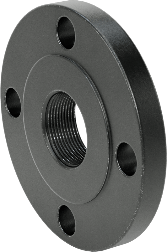Düşük Basınçlı Çelik Dişli Boru Flanşı, 1-1/2 NPT x 2 Flanş Boru Boyutu