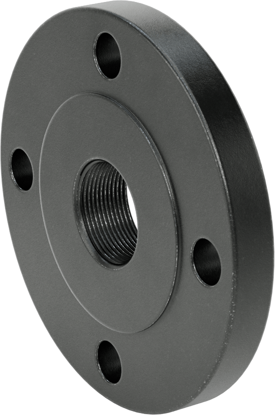 Düşük Basınçlı Çelik Dişli Boru Flanşı, 1-1/2 NPT x 2-1/2 Flanşlı Boru Boyutu