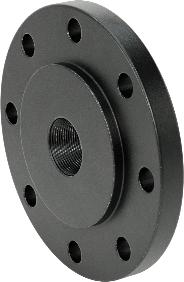 Düşük Basınçlı Çelik Dişli Boru Flanşı, 1-1/2 NPT x 4 Flanşlı Boru Boyutu