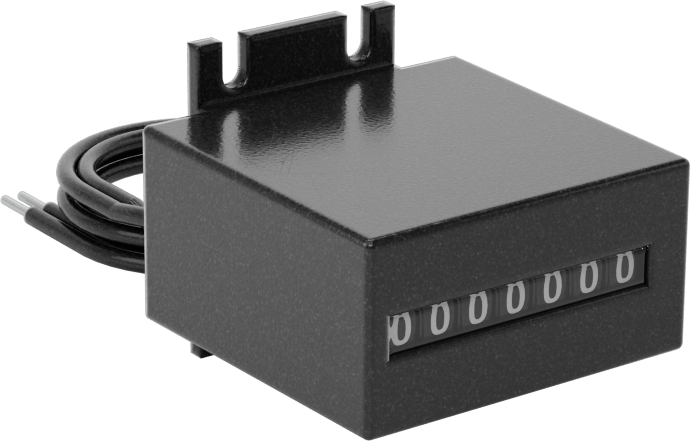 Elektrikle Çalışan Sayaç, Yüzeye Montaj, 1,4 inç x 1,6 inç x 1,7 inç Toplam, 12V DC