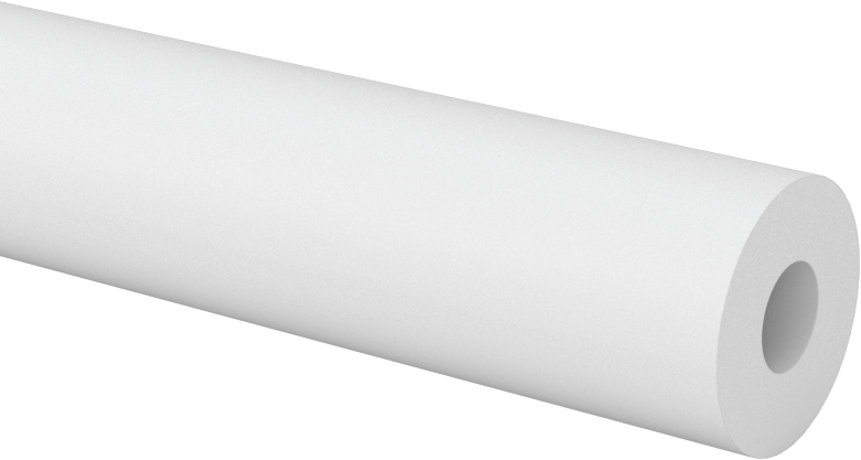 Aşınmaya Dayanıklı, İşlenmesi Kolay Asetal Boru, 5/8" OD x 1/4" ID