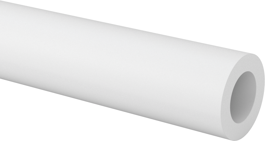 Aşınmaya Dayanıklı, İşlenmesi Kolay Asetal Boru, 1-1/4" OD x 3/4" ID